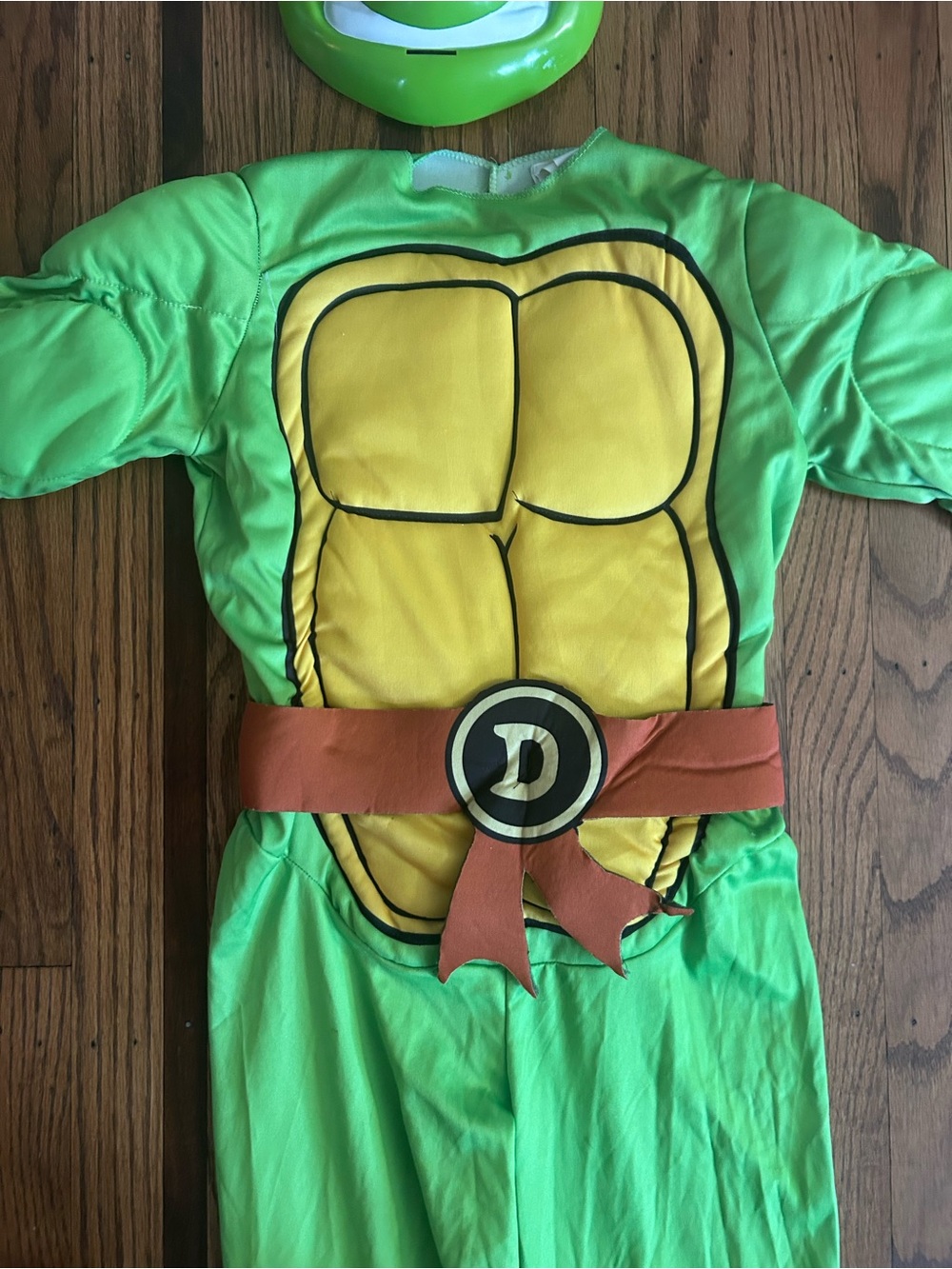 Donatello Ninja Turtle Kids Costume - Green & Purple - Picture 3 of 7